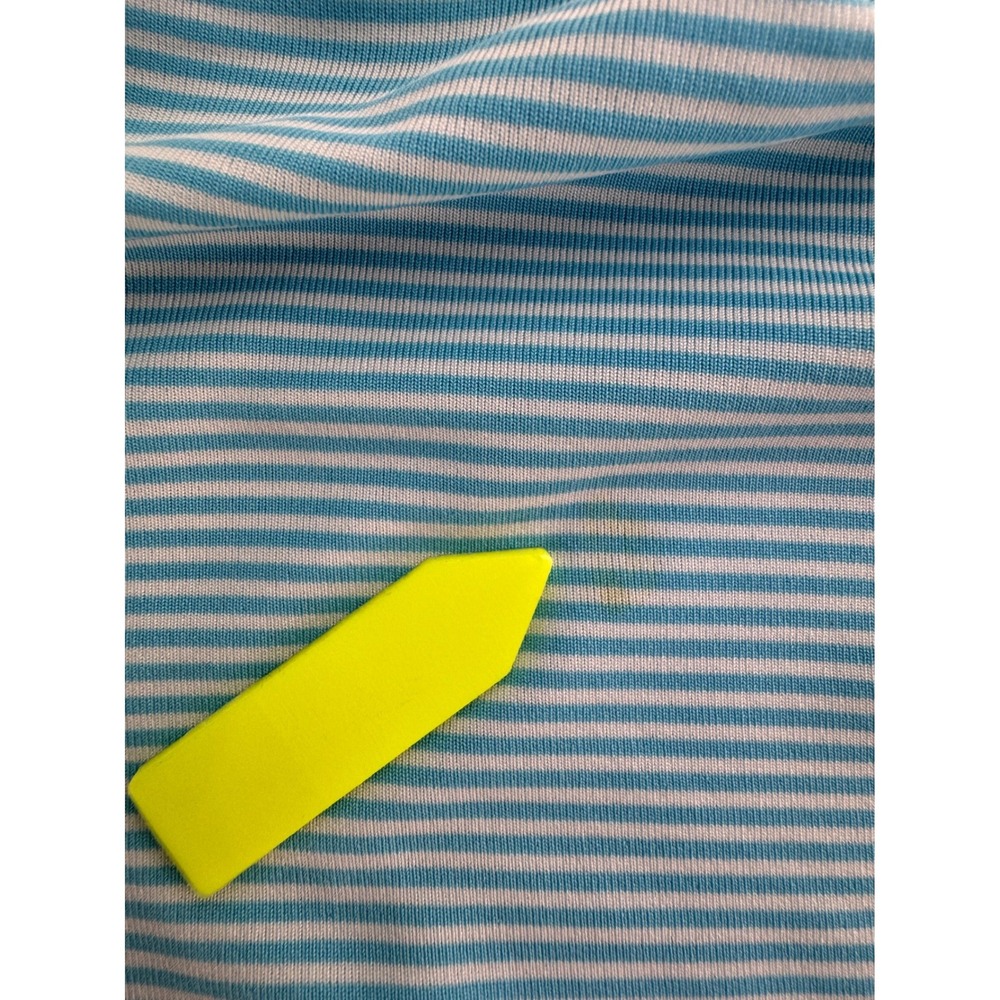GREYSON Mens Golf Polo Shirt Blue White Stripe Short Sleeve Size XL Stretch Wick - Picture 13 of 16